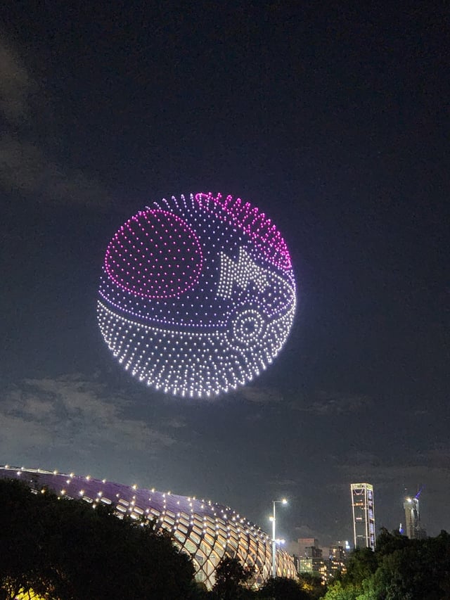 PokeDailyPost's tweet photo. Love the drone light show of Pokémon 🫶 https://t.co/TqSXl0eEH7