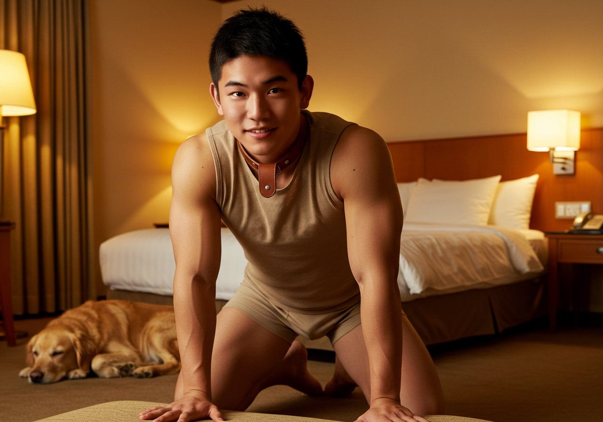 夜は任せてワン…🐶

#AI男子 #aiboy