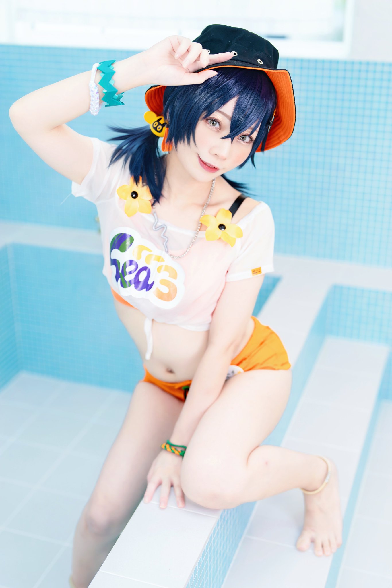 【即納】ゼンゼロ リン 水着 コスプレ ゼンレスゾーンゼロ ゼンゼロ リン-Belle 「夏色ブルースカイ