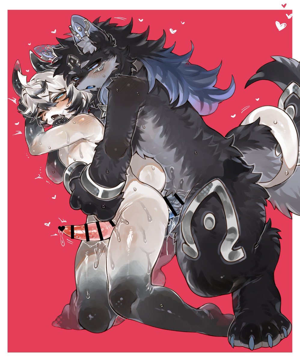 接着堆一堆和朋友的色图稿喵
#furry