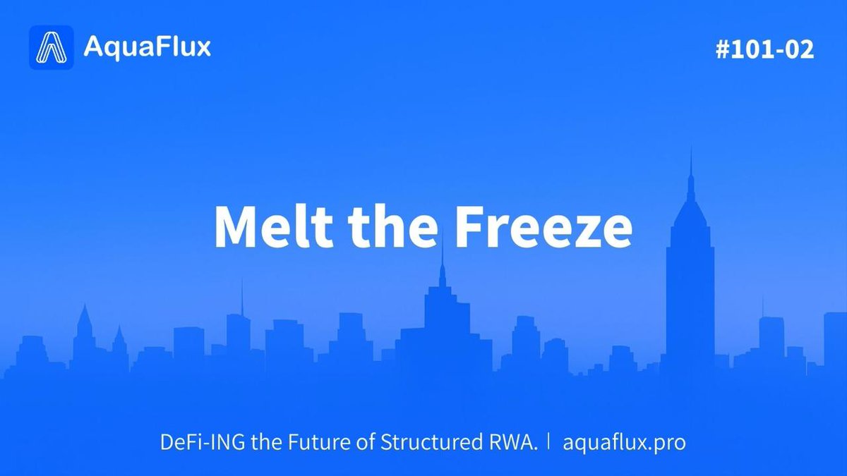 Welcome to #AquaFlux101 — where RWA gets liquid and yields get personal.💧🧩

Trapped in a 6% bond for 12 months? Rates rise, you’re stuck watching. AquaFlux melts that freeze with T+0 liquidity — exit when you choose.

 This is RWAfi. This is AquaFlux.💙