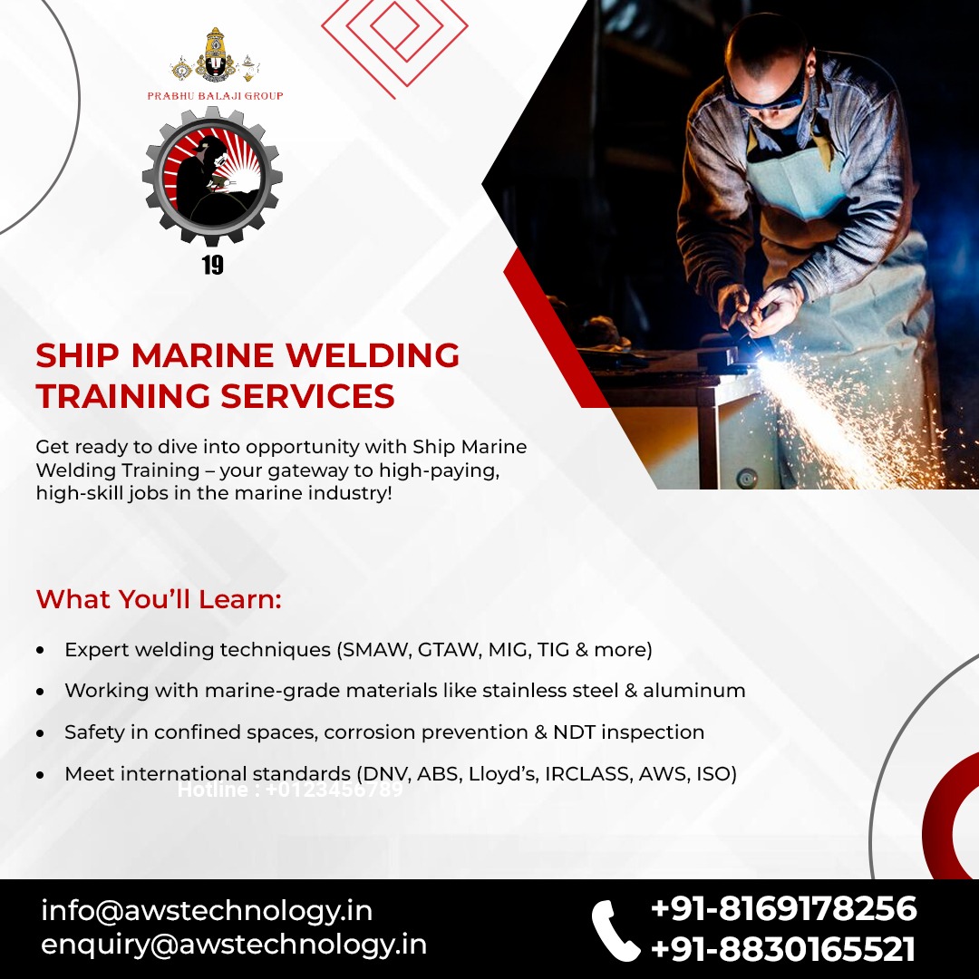 AWS_Tech_Center's tweet image. Want to work offshore or in shipyards?
Get internationally recognized welding certification!

✅ Job-ready skills
✅ Marine &amp;amp; oil rig opportunities
✅ Boost safety &amp;amp; quality standards

📞 +91-8169178256 |

#WeldingCertification #MarineJobs #GlobalCareers #OffshoreWelding