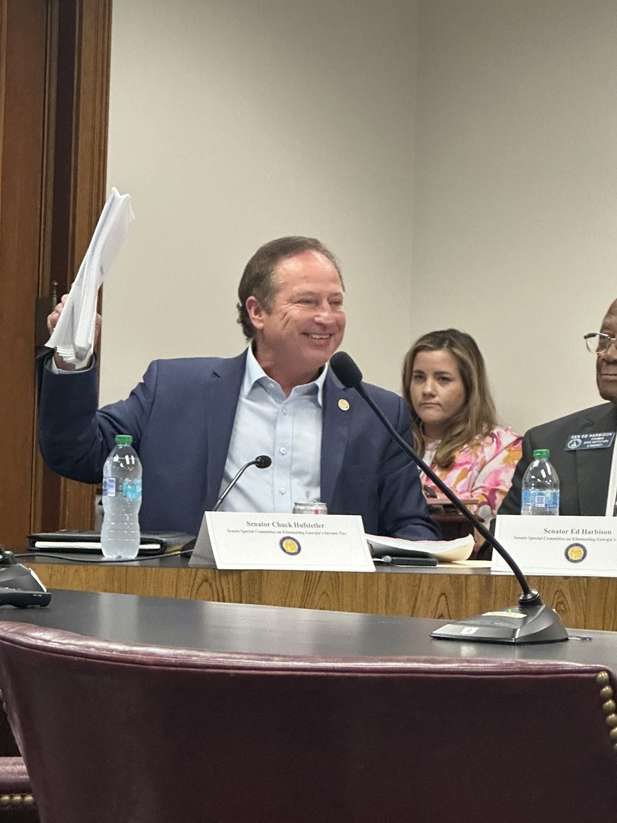 Eliminating State Income Tax

Today on WABE 90.1, a State Senate study committee held its first meeting looking at how and why to eliminate the Georgia state income tax. It is 5.19% right now.

Questions include tax revenue, spending &amp; tax credits. #gapol bit.ly/4mXkN5n