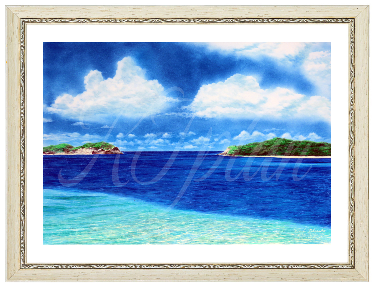 ①「房総の海」髙橋一善 油絵 58.「雪の中津湖畔」髙橋一善 油絵 - メルカリ
