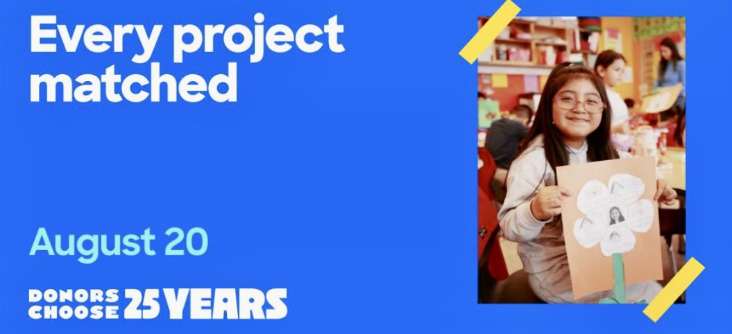 Ms. V - Special Education Teacher 💙✂️🖍️🧩🍎🇬🇷 (@msv430) on Twitter photo Donations are being doubled today! Drop lists below 👇
⭐️Please help us get a clean rug for our library area. ⭐️
<a href="/DonorsChoose/">DonorsChoose</a> #clearthelist #clearthelist2025 #autism #DonorsChoose
donorschoose.org/project/a-cozy… Donations are being doubled today! Drop lists below 👇
⭐️Please help us get a clean rug for our library area. ⭐️
<a href="/DonorsChoose/">DonorsChoose</a> #clearthelist #clearthelist2025 #autism #DonorsChoose
donorschoose.org/project/a-cozy…