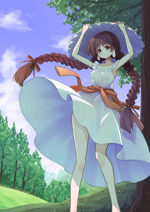 白ワンピースな矢田寺成美ちゃんをば