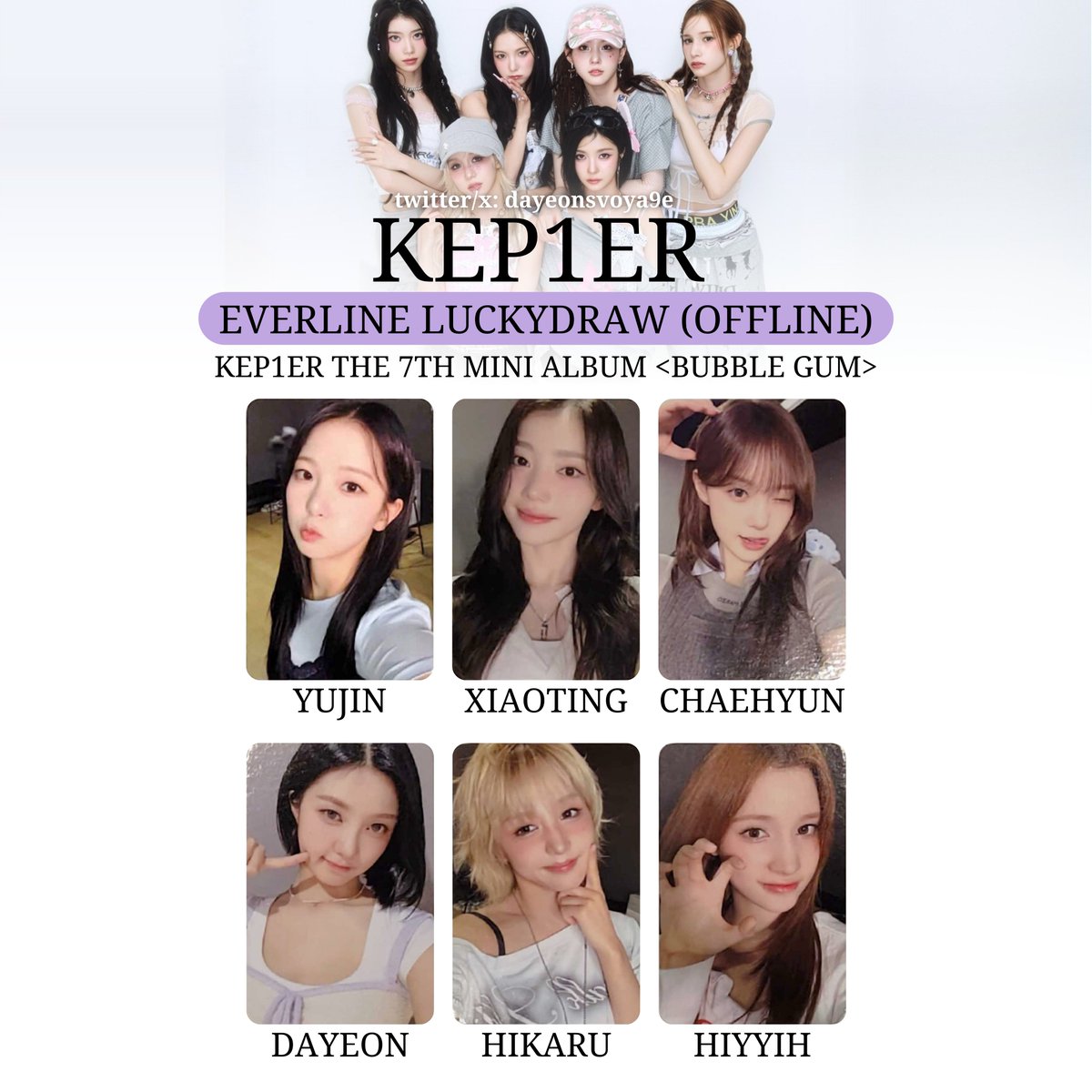 kep1er  ヒカル CD&amp;トレカ troubleshooter mwave Hikaru Official Photocard kep1er 3rd Mini Album