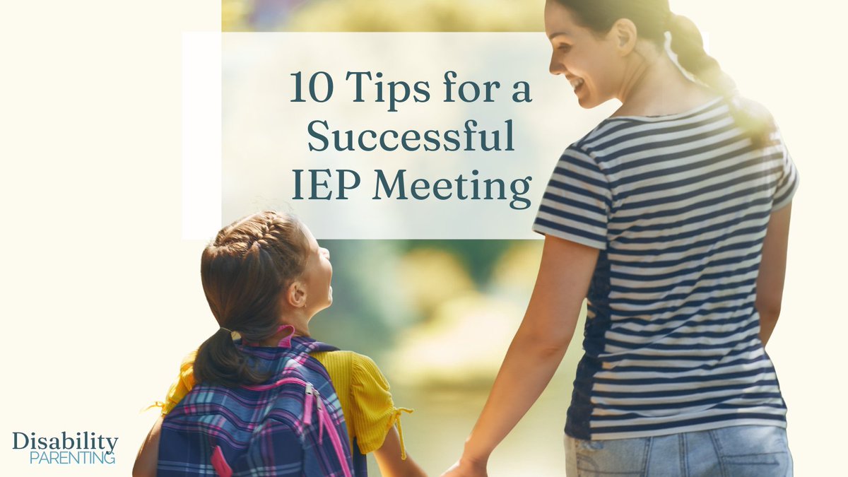 Gaining special education services for our children can be stressful, emotional, and an intimidating process. Over the past fifteen years of advocating for my daughter, I’ve learned ten simple ways to help the meeting be as successful as possible.🏫

disabilityparenting.com/10-tips-for-a-…