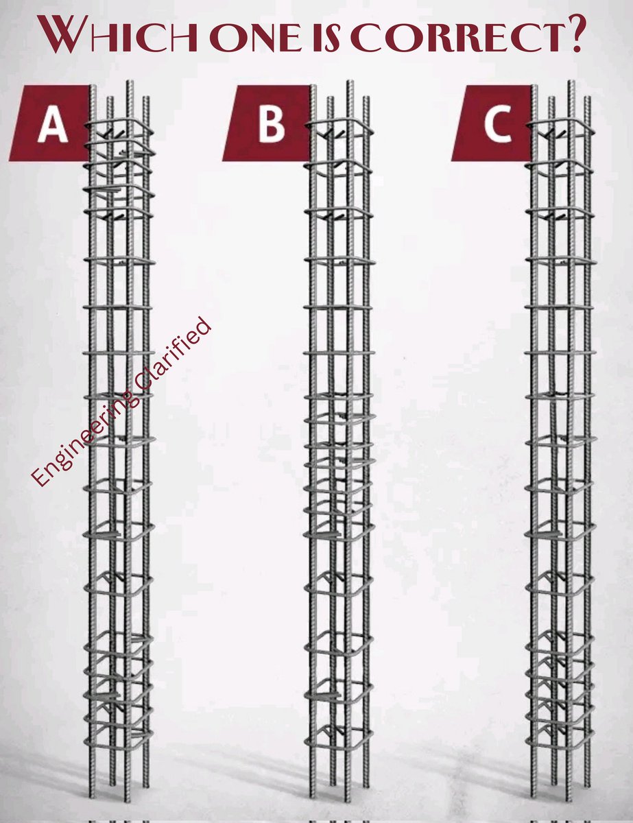 Which is the Correct Column Reinforcement?
Please share your answer along with an explanation.
