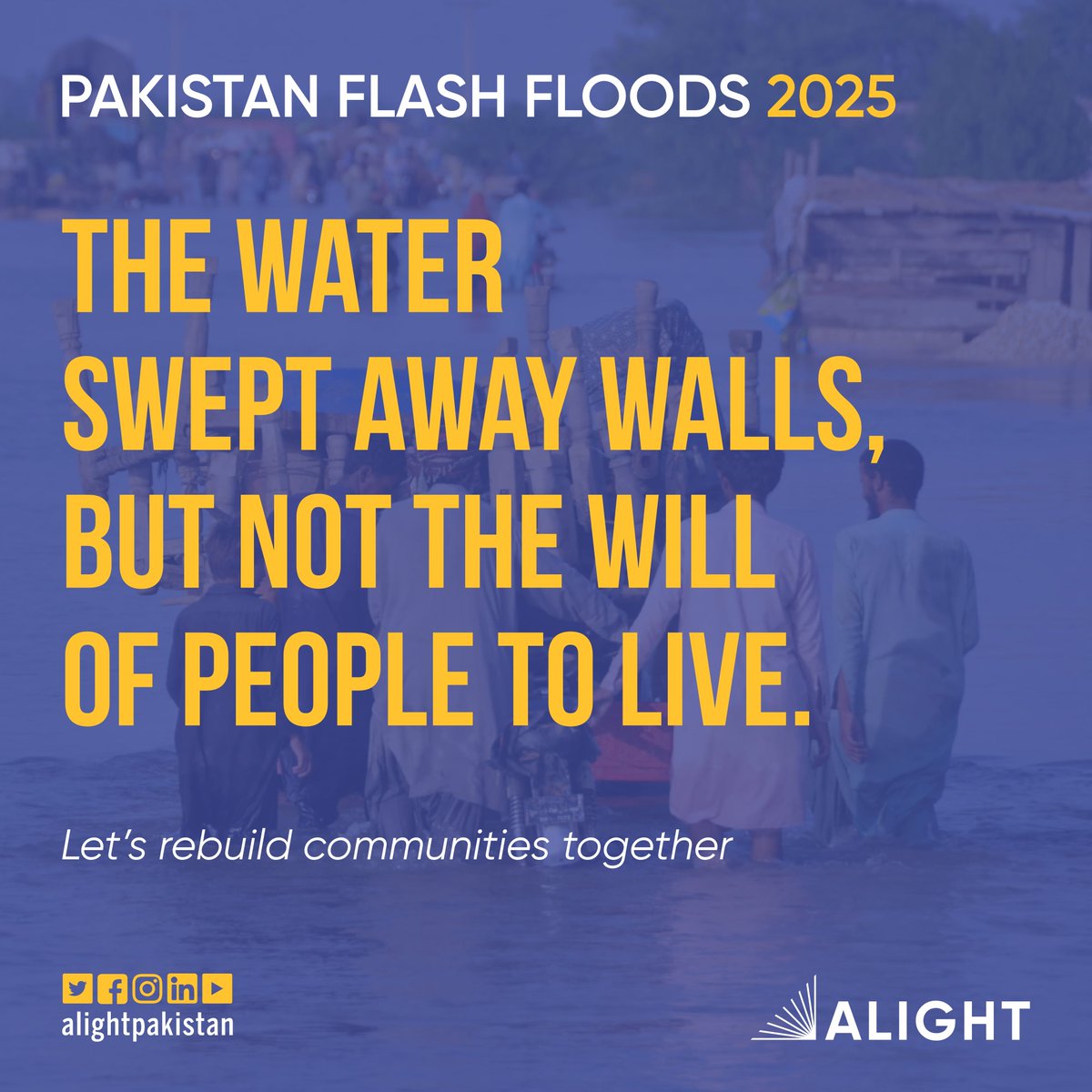 Alight is standing with communities to restore lives. Together, we’re rehabilitating infrastructure and ensuring access to health, education, and livelihoods.
Make a difference! Donate or volunteer and be part of the recovery.
#RebuildLivesTogether #PakistanFloods