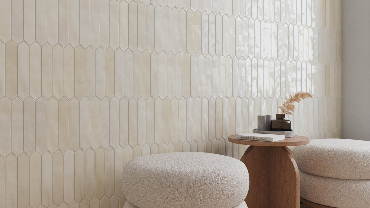 The new Lunara range is a ceramic wall tile collection that captures the  elegance of clean form and light-reflecting surfaces. Available in five  small-format shapes including hexagon, picket and a bar effect,, image size:1200x675