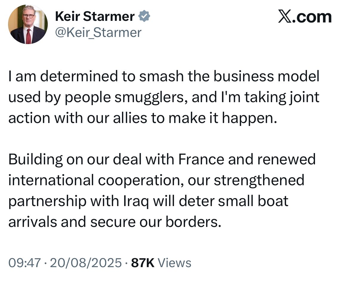 Today of all days Gov should be stepping in to clam this unhinged anti migrant rhetoric &amp; distancing themselves from Tory policy that brought us here by talking about visa reform, efficient asylum processing &amp; progressive policies like working rights. Instead they double down.