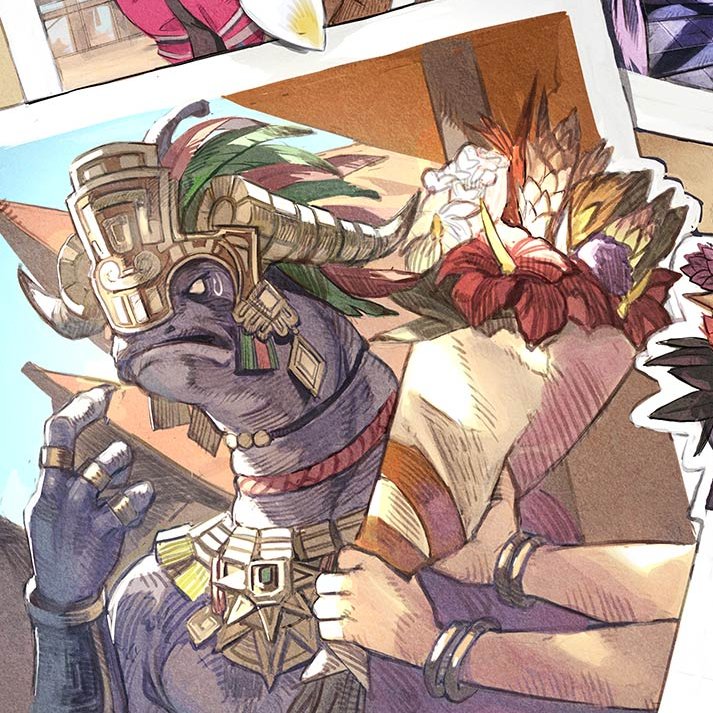 아니 쿼나보다 작은 라마띠랑 무왕님이나 메텐람이나 할말 많은데
이... 이게 너무 웃기고 할말많아서 그냥 한참 웃고만 있음..

꽃다발 주는 사람의 손이 쿼나/라마티/마무쟈의 손이 아닌 진짜 타종족 모브의 손인거 <굳이 공식이 이런 일러스트를 배치했다는 정보값이ㅋ ㅋㅋㅋㅋㅋㅋㅋㅋㅋㅋ