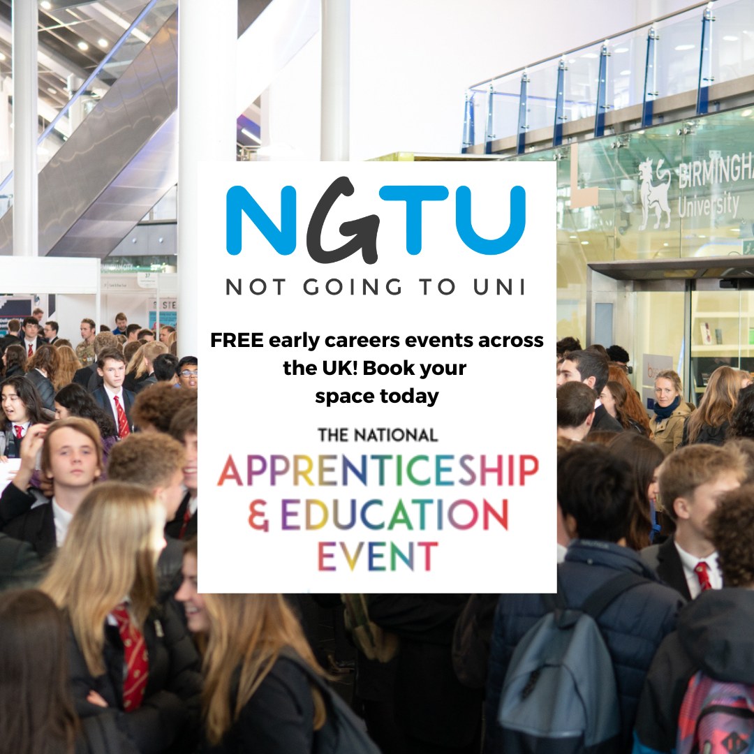 Join thousands of school and college students, parents and career advisers at The National Apprenticeship and Education Events 🙌 

It’s your chance to ask any questions you have.

Get your FREE ticket now - loom.ly/hWYJ42g