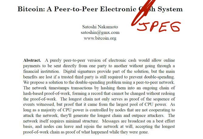 HeartyJames (@heartyjames_irl) on Twitter photo I updated the Bitcoin Whitepaper I updated the Bitcoin Whitepaper
