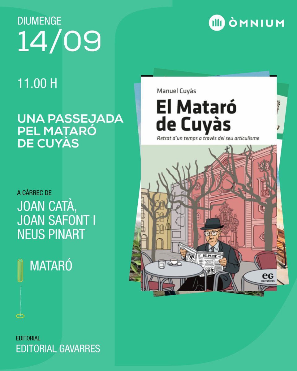 🌟 Us recordem que ja us podeu inscriure als itineraris literaris que tenen lloc en diferents territoris de Catalunya!

👉 A lasetmana.cat/itineraris podeu consultar tota la informació sobre els itineraris i les promocions (descomptes disponibles fins al 31 d'agost).

🤝