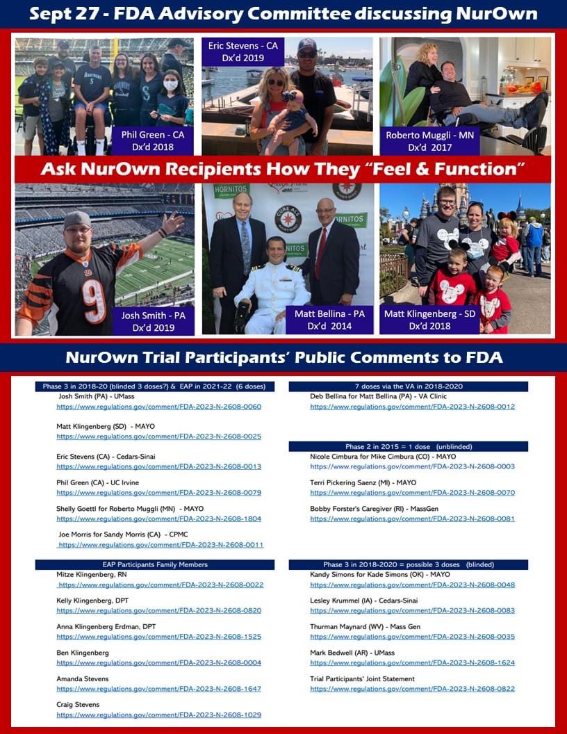kjmark's tweet image. 👆👆@DrMakaryFDA 👆👆👆👆👆👆👆@SecKennedy 👆👆👆👆👆

There’s been tens of thousands ALS patients the last 10 years suffering as they plead with their last breaths to access #NurOwn only to die without a chance to aid their failing bodies. Please be humane and listen to them.