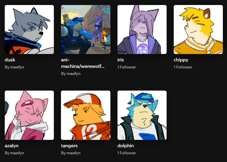 its fun to make playlists of your ocs