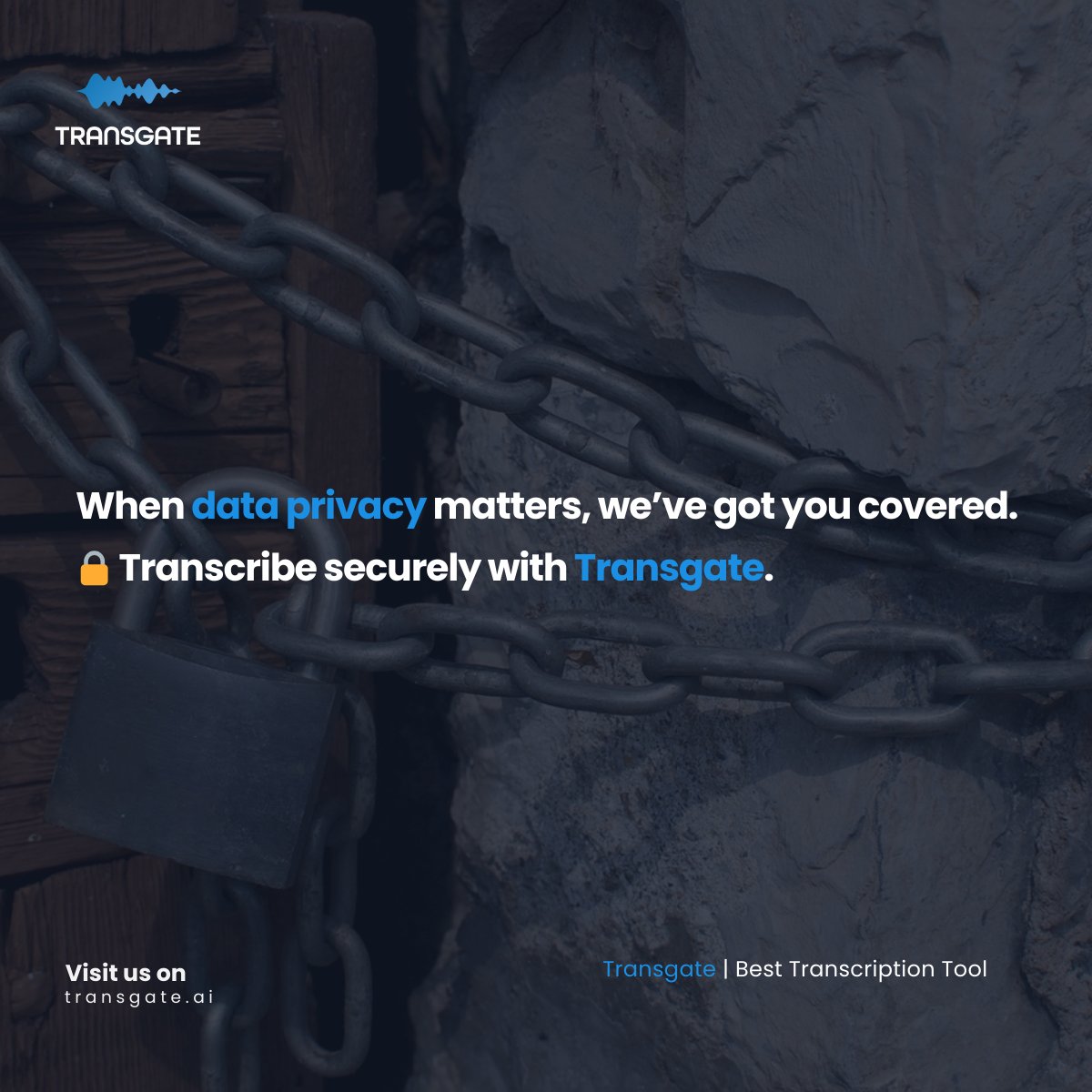 TransgateAI's tweet image. 🔒 When data privacy matters, we’ve got you covered.

Secure, encrypted, and accurate transcriptions with Transgate.
🎧 Upload → 📝 Transcribe → ✅ Safe &amp;amp; private

Start saving your time now 🫶 transgate.ai

#Podcast #DataSecurity #PrivacyFirst #ProductivityTools