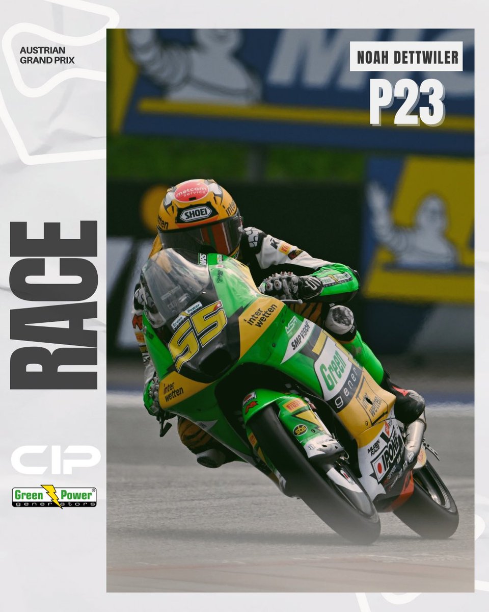 One point in the bag, next stop Balaton💚🔜

#AustrianGP🇦🇹 #Moto3 #Racing #EAgroup #TLMoleodinamica #GoAhead #SBSbrakes #ScottOgden #SO19 #NoahDettwiler #ND55 #CIPGreenPower