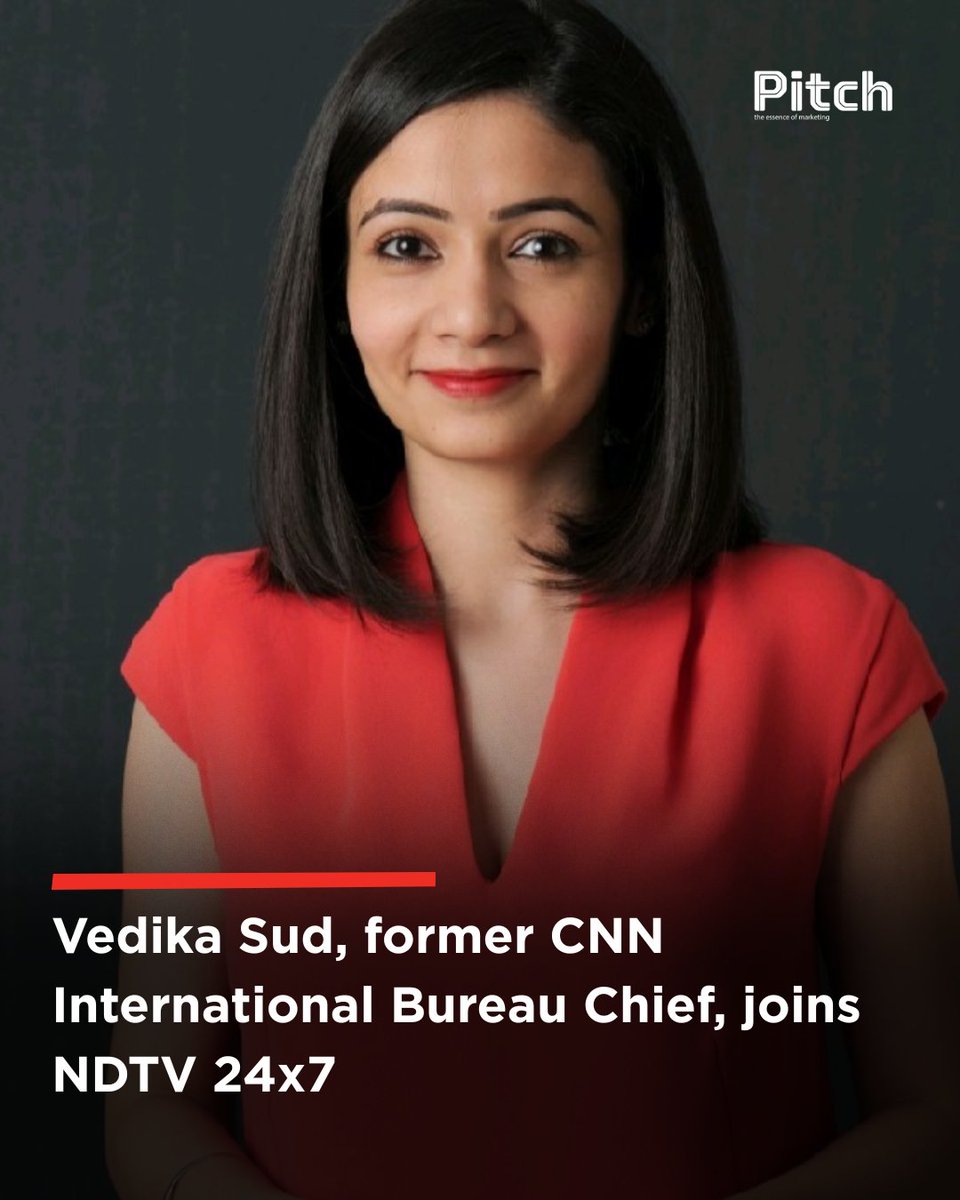 Vedika Sud, former CNN International Bureau Chief, joins NDTV 24x7, She was on the frontline - reporting from overcrowded wards, tracing the desperate search for lifesaving supplies, and telling the stories of those most affected. 

#Pitch #marketing #VedikaSud #NDTV24x7