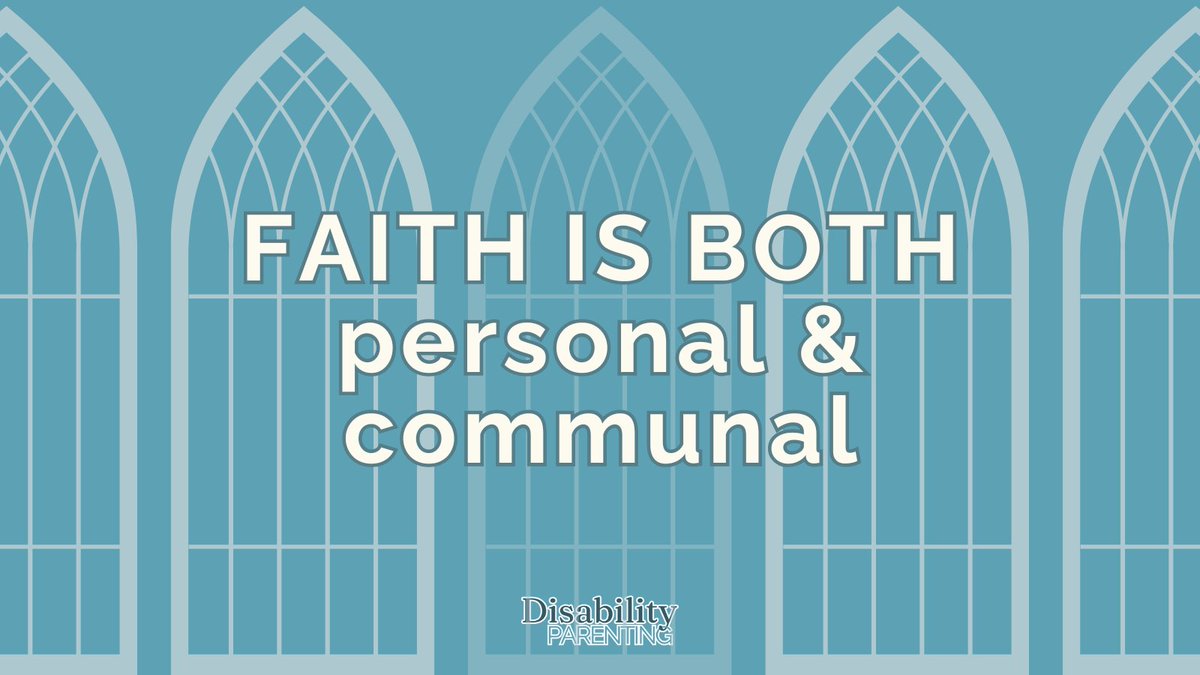Your faith journey is both personal and communal. You need to invest time both alone with the Lord and with the church body. ✝️ Which do you have a harder time fitting into your life? What would help you find better balance?
.
.
.
#disabilityparenting #faith #church #community