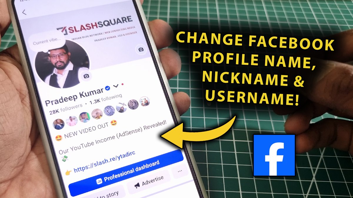 How To Change Our Profile Name, Nickname &amp; Username On @Facebook App &amp; Website: youtu.be/A6KVTWG9UcQ