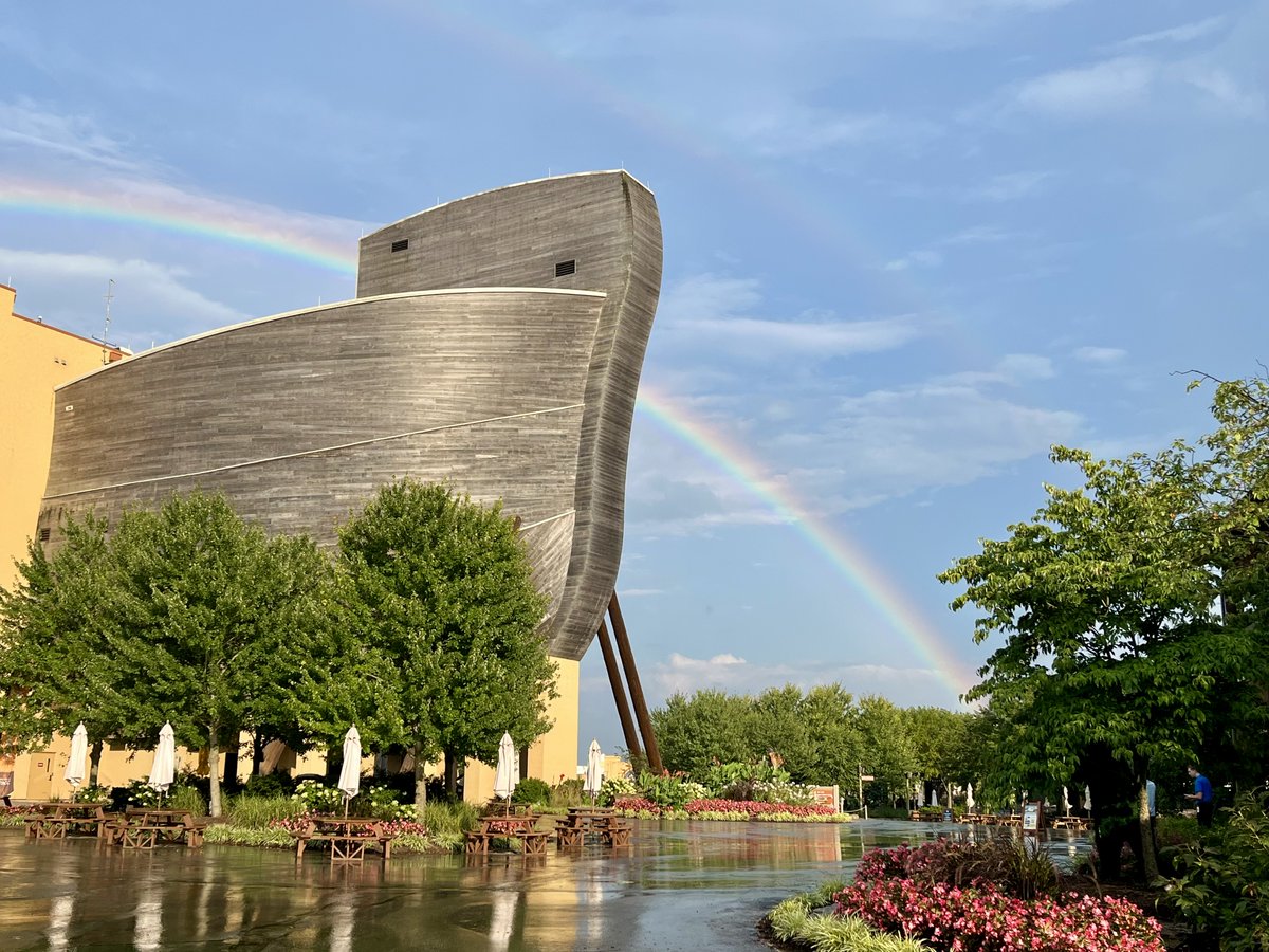 Ken Ham (@aigkenham) on Twitter photo We had some storms come through Northern Kentucky this week (which happens regularly) and one of our <a href="/ArkEncounter/">Ark Encounter</a> staff took photos of a double rainbow behind the life-size Noah's Ark.
Another reminder of the true meaning of the rainbow:
“I put My bow in the cloud, and it We had some storms come through Northern Kentucky this week (which happens regularly) and one of our <a href="/ArkEncounter/">Ark Encounter</a> staff took photos of a double rainbow behind the life-size Noah's Ark.
Another reminder of the true meaning of the rainbow:
“I put My bow in the cloud, and it