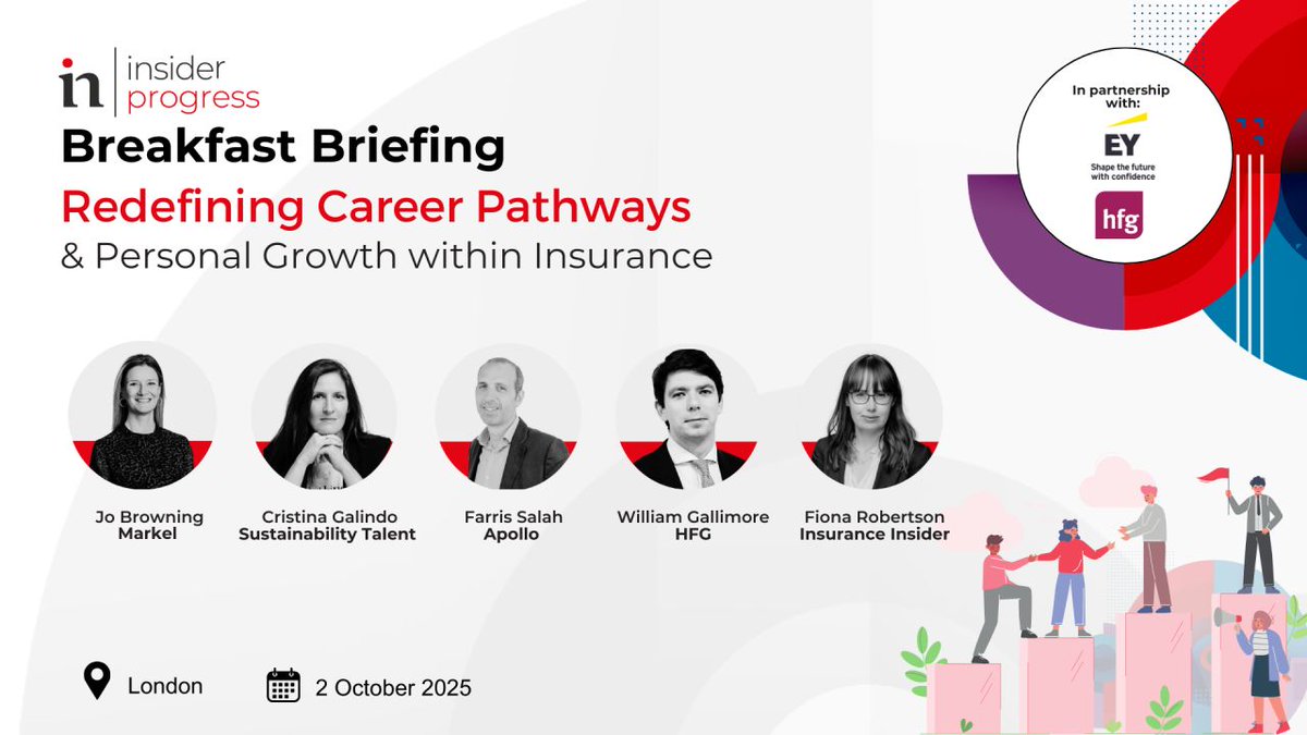 HFG Insurance Rec (@hfginsurancerec) on Twitter photo We're excited to join the upcoming <a href="/InsuranceInside/">Insurance Insider</a> event with @EY, where HFG's William Gallimore will be speaking on the future of talent in (re)insurance – from DEI to career returners.
Looking forward to connecting at the event!
#Insurance #TalentStrategy #InsiderProgress We're excited to join the upcoming <a href="/InsuranceInside/">Insurance Insider</a> event with @EY, where HFG's William Gallimore will be speaking on the future of talent in (re)insurance – from DEI to career returners.
Looking forward to connecting at the event!
#Insurance #TalentStrategy #InsiderProgress
