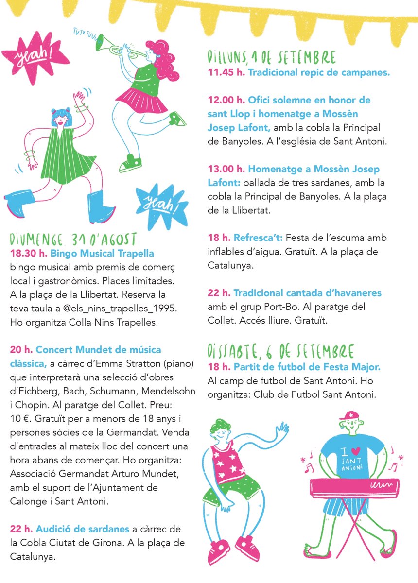 ajuntcalonge's tweet photo. 🎉💥Ja tenim la Festa Major de Sant Antoni a tocar!

👁️📲No us perdeu el programa d'actes: consulteu-lo a les imatges d'aquesta publicació i a https://t.co/54v0jYPpwH

#CalongeiSantAntoni #SantAntonideCalonge #FestaMajordeSantAntoni2025 #EstiuActiu2025 https://t.co/1hjn8AdQqp