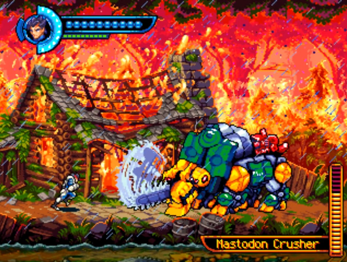 Mark1982G's tweet photo. 27th Completion of 2025 - #SteelAssault on the #Switch. An over the top Action-packed sidescroller with some really great looking sprite work.

Felt solid to play and definitely a fun one with large scale boss fights. Great! 🔥🦾 

#1FinishAWeek #ShareYourGames #SwitchCorps https://t.co/GsJQCvfUH2