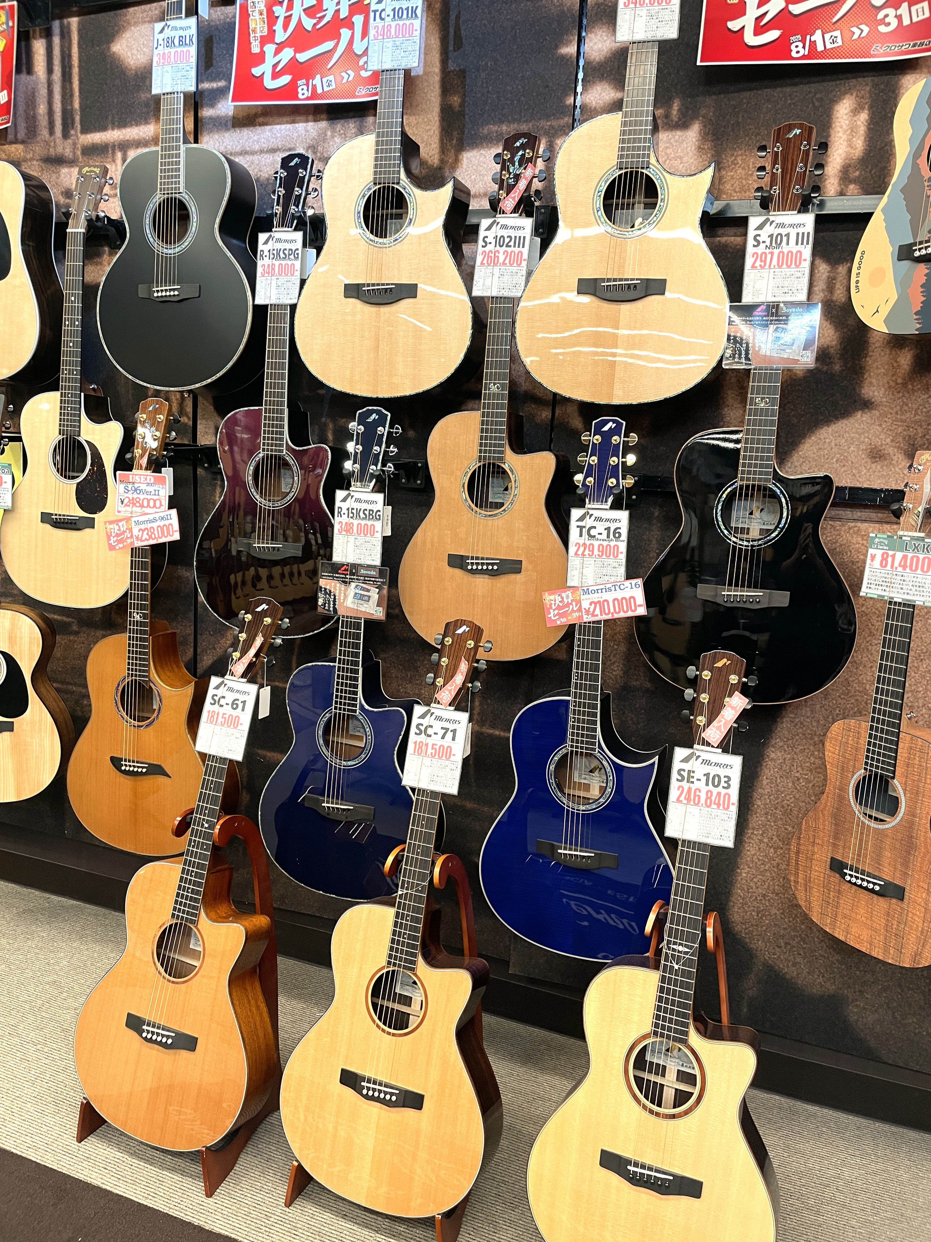 MORRIS ギター Morris W-40 Acoustic Guitar with Case - Made In Japan