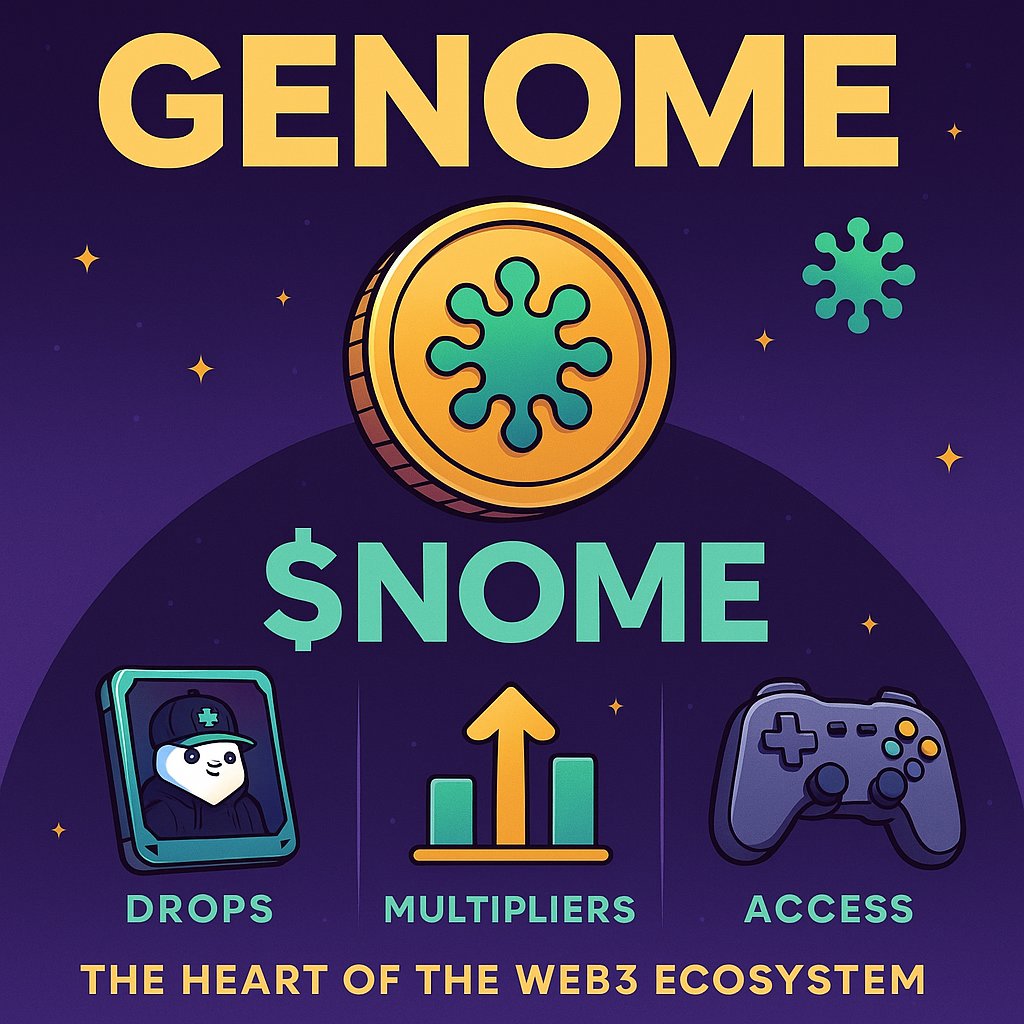 <a href="/genome_protocol/">Genome</a> is rewriting how we think about ecosystems in Web3.

At its core is the $NOME token, not just a currency, but the heartbeat of the entire network.

Every drop, tool, and game connect back to it, giving holders both ownership and influence.

This is more than