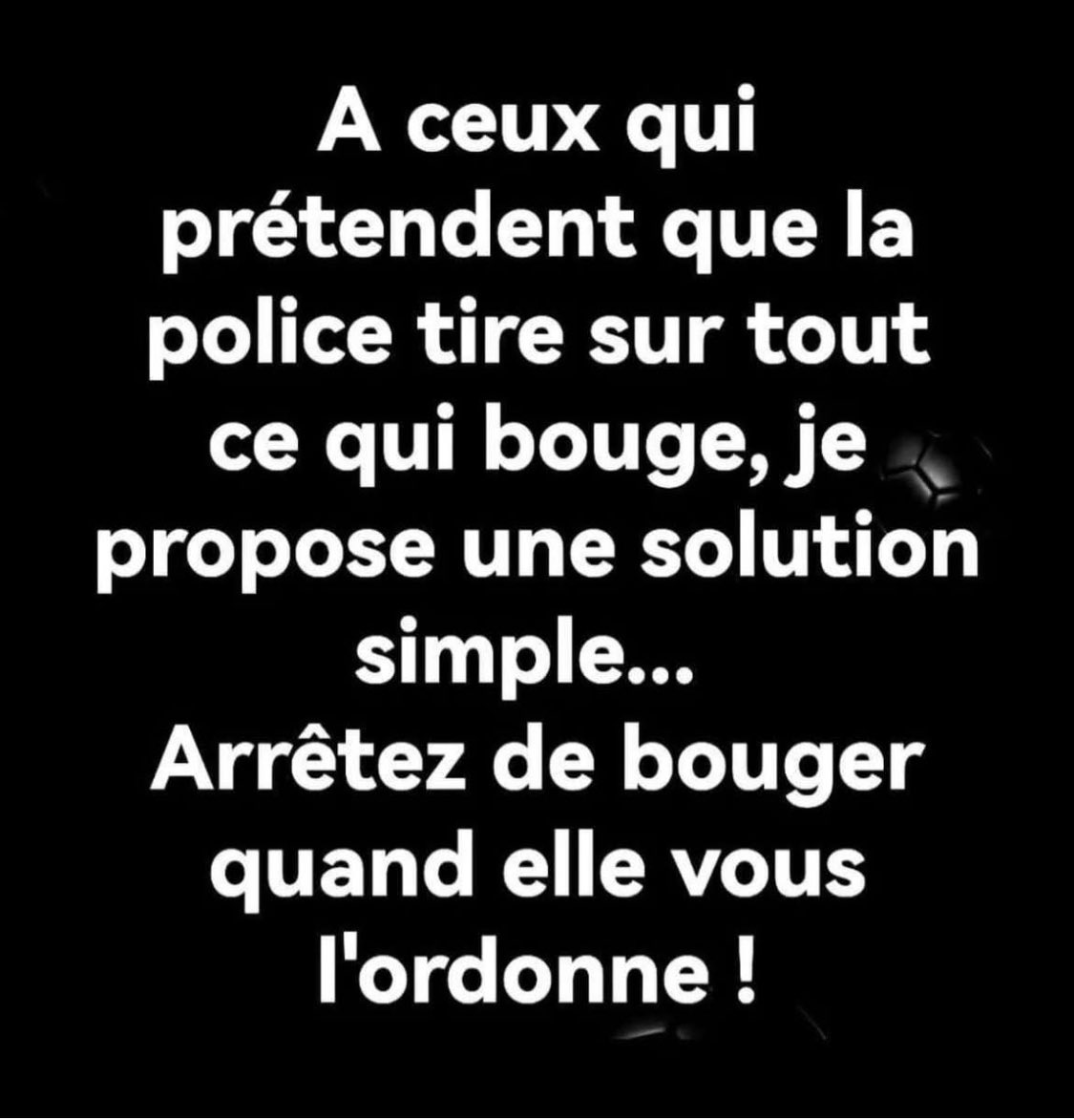D’ailleurs c’est scientifiquement prouvé que 100% des personnes qui s’arrêtent lors d’un contrôle de police REPARTENT TOUTES EN VIE  !!!