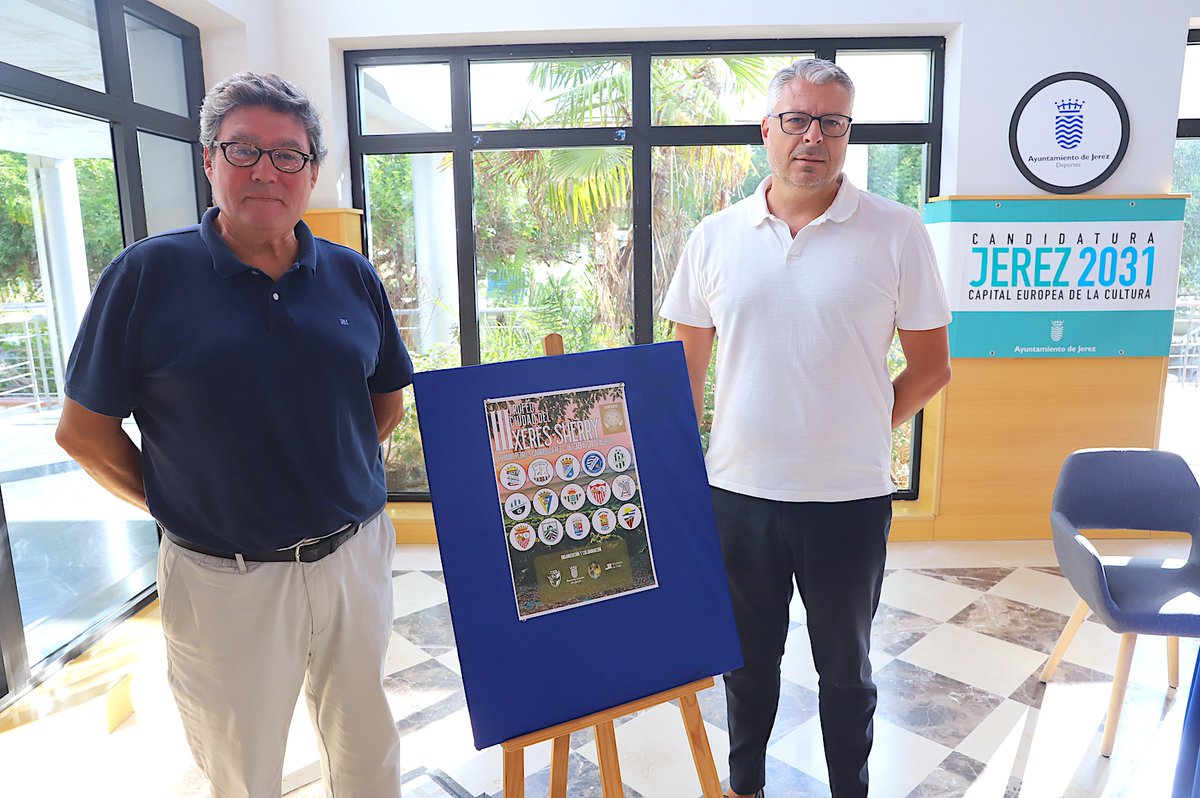 ⚽️El Trofeo Ciudad de Jerez-Xérès-Sherry de fútbol reunirá a quince equipos en el Pedro S. Garrido

José Ángel Aparicio destaca la importancia social y deportiva de este evento solidario de <a href="/ExaltacionJerez/">Hdad. Exaltación</a> que se jugará los días 30 y 31 de agosto
