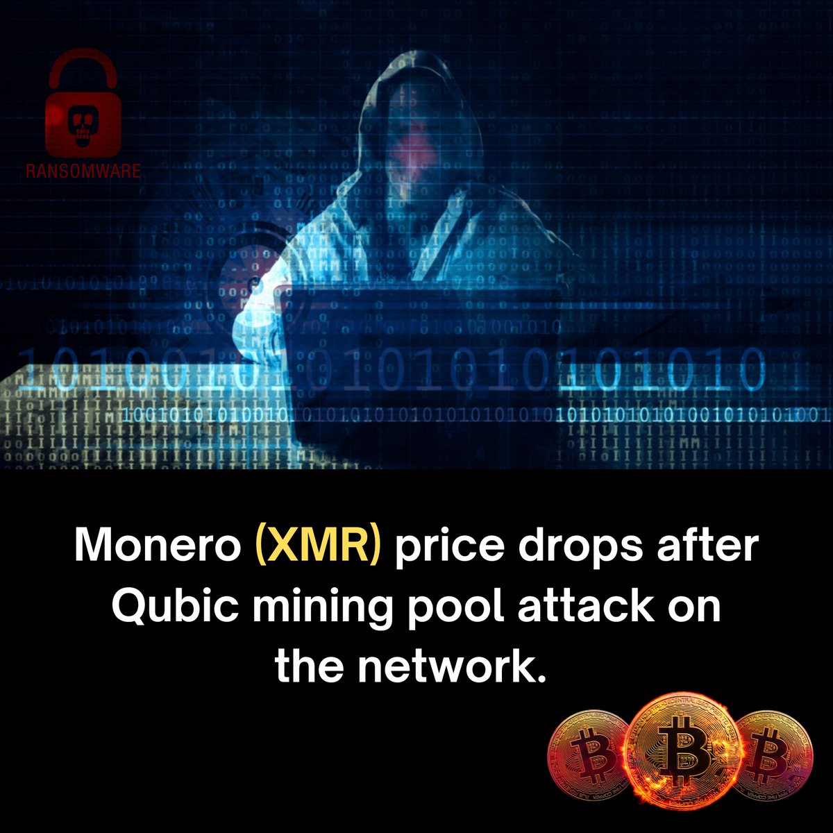🚨 Monero (XMR) takes a hit!
Qubic mining pool attack shakes the network, causing price drop. ⚠️
#Monero #XMR #CryptoNews #Blockchain #CyberSecurity #Crypto