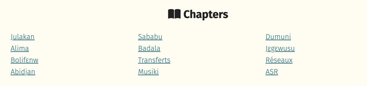 Getting excited as I prepare the video materials for this semester's Advanced Bambara/Jula seminar :-)