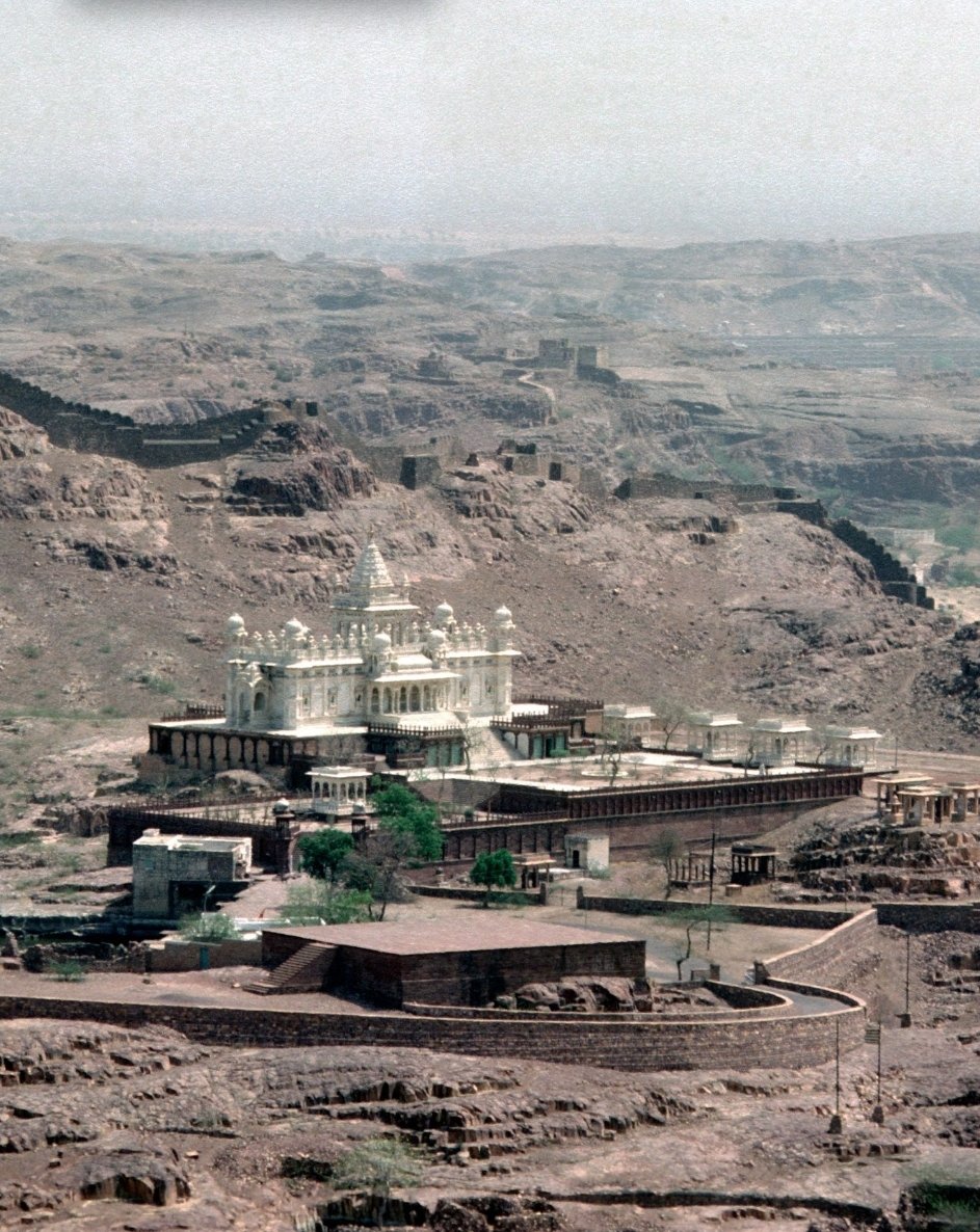 View over Jaswant Thada from Mehrangarh Fort