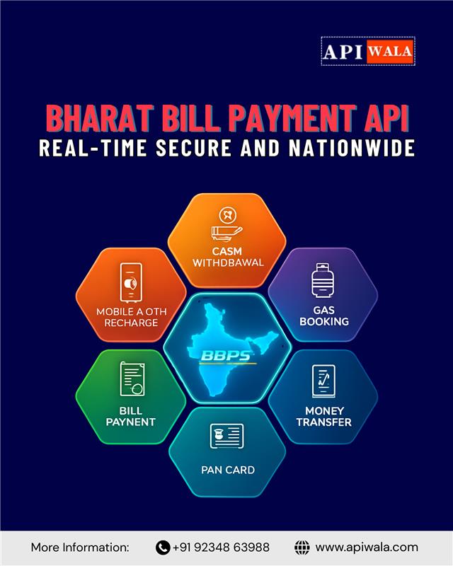 apiwala's tweet image. 💡 Power Your Platform with APIWala’s BBPS API!
Offer seamless, secure, and lightning-fast bill payment services with our Bharat Bill Payment System (BBPS) API. From electricity, water, gas, and postpaid bills—
👉 Get Started Today: apiwala.com
#APIWala #BBPSAPI