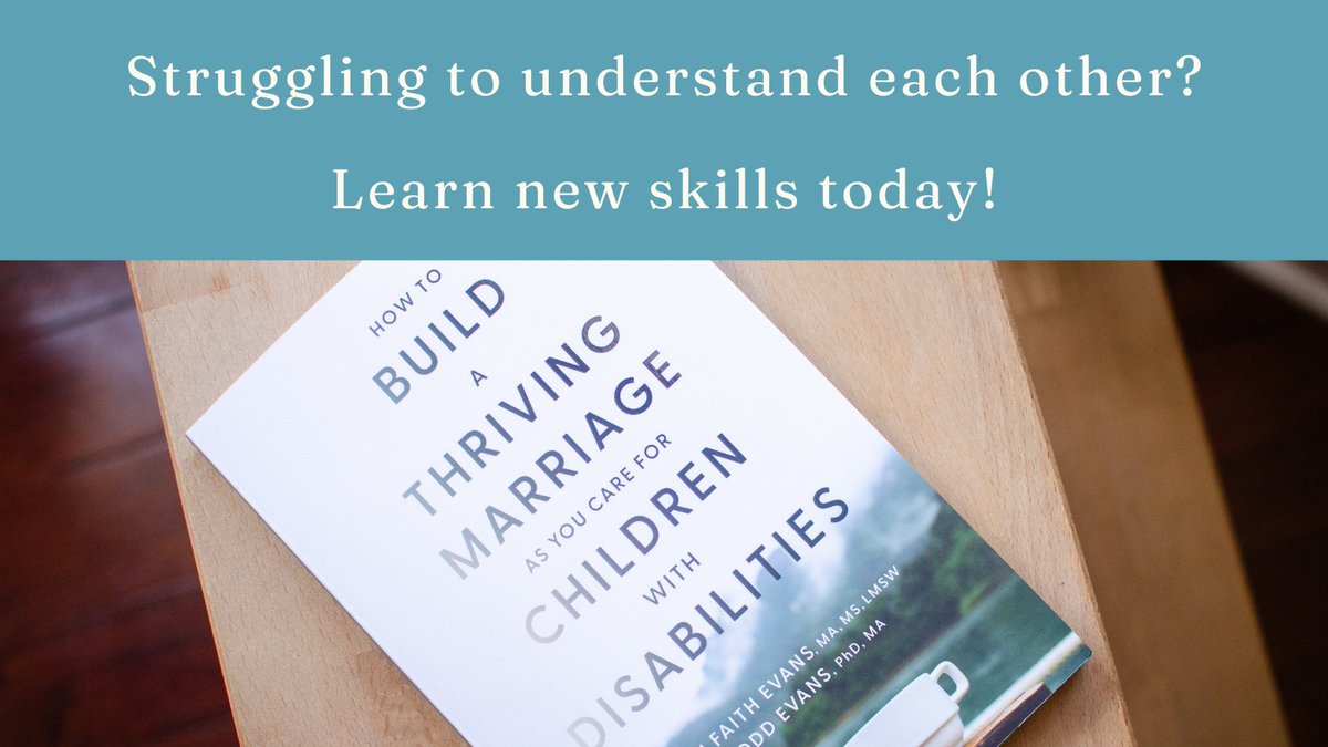 Do you ever feel like your spouse doesn't understand you? 💔 Do you wonder why a simple conversation so often turns into an argument? It's time to learn better ways to communicate. There is hope and healing for a couple ready to put in the work together.

amazon.com/Build-Thriving…