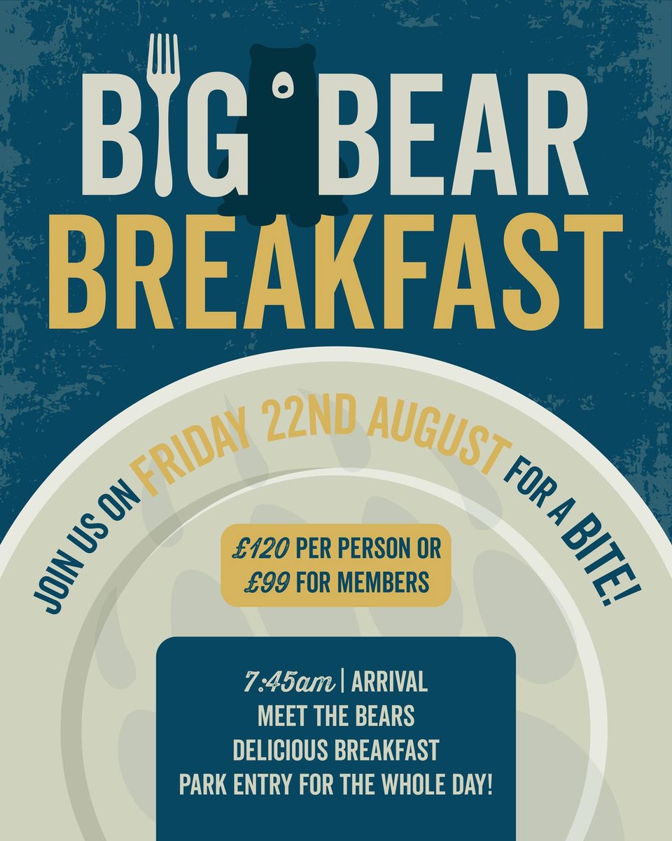 Haven’t got any plans for Friday morning? Why not start your day with an unforgettable adventure! 🐻🐻‍❄️ Join our rangers for a fascinating behind-the-scenes tour of our polar bear and brown bear reserves followed by a delicious breakfast.

🔗 jimmysfarm.com/event/big-bear…