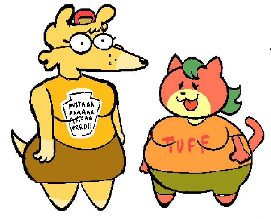new artist (@newartistcool) on Twitter photo my two new characters. mustard and mango my two new characters. mustard and mango