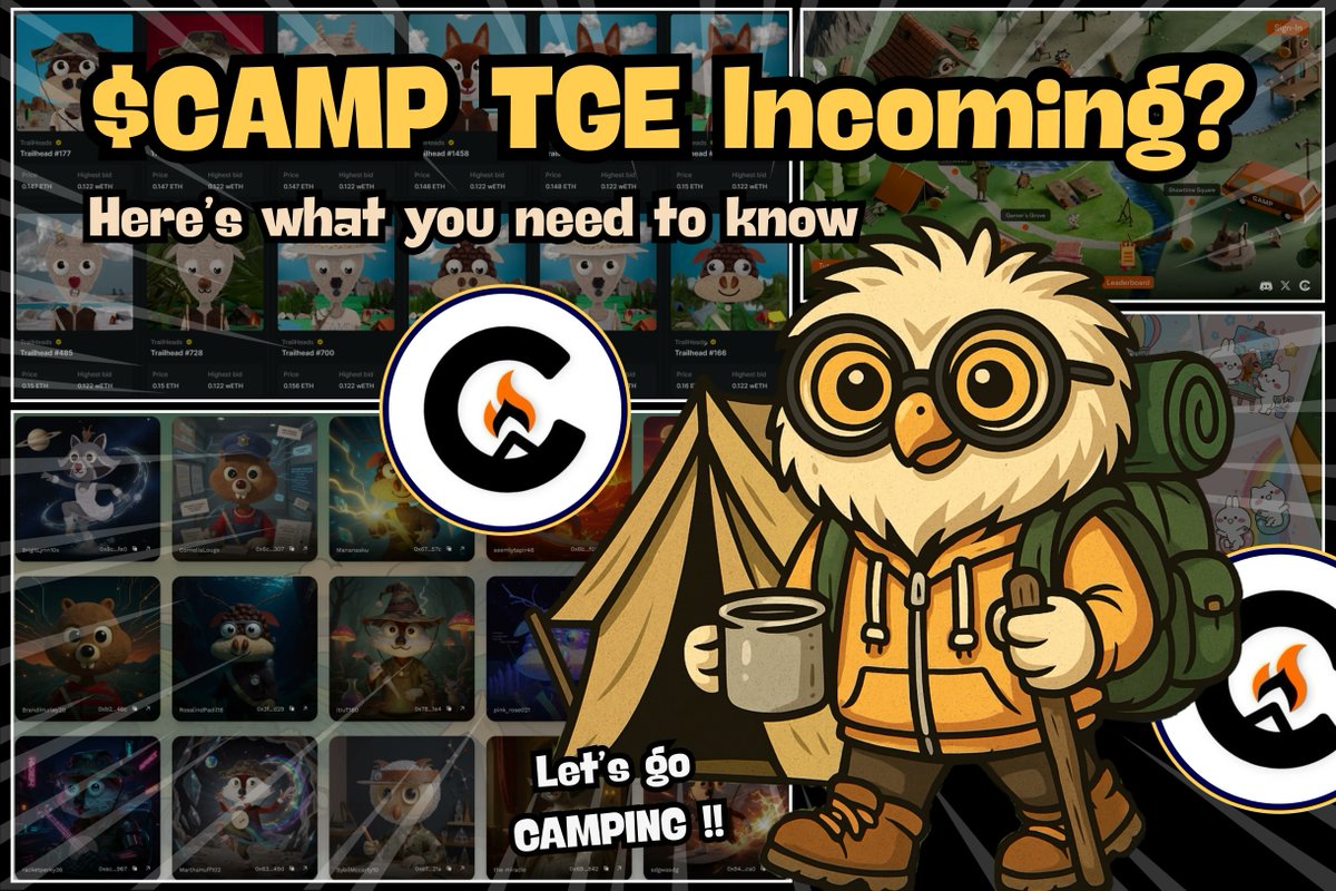 andrew.moh (@0xandrewmoh) on Twitter photo Gather ‘round the timeline.
Let me tell you a story about a place called <a href="/campnetworkxyz/">Camp Network ⛺️</a>
Where builders build, creators earn, and partners actually deliver.
With just 8 days left in the Kaito saga, the ending is near.
Here’s the 3-month glow-up: 🧵⬇️ Gather ‘round the timeline.
Let me tell you a story about a place called <a href="/campnetworkxyz/">Camp Network ⛺️</a>
Where builders build, creators earn, and partners actually deliver.
With just 8 days left in the Kaito saga, the ending is near.
Here’s the 3-month glow-up: 🧵⬇️