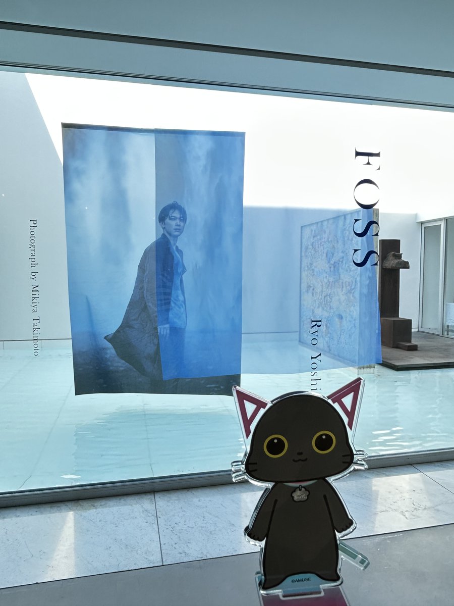 A_ID_info's tweet image. 今日、代官山で開催中の #吉沢亮（@ryo_staff）さんの写真展「 #FOSS 」に行ってきたんだﾆｬ😻!!

アイスランドで写真家・ #瀧本幹也 さんが撮り下ろした姿を収めた写真集「FOSS」から、選りすぐり約50点が展示されてるﾆｬ📷✨特別感ある素敵な空間だったﾆｬ😸

今週末…