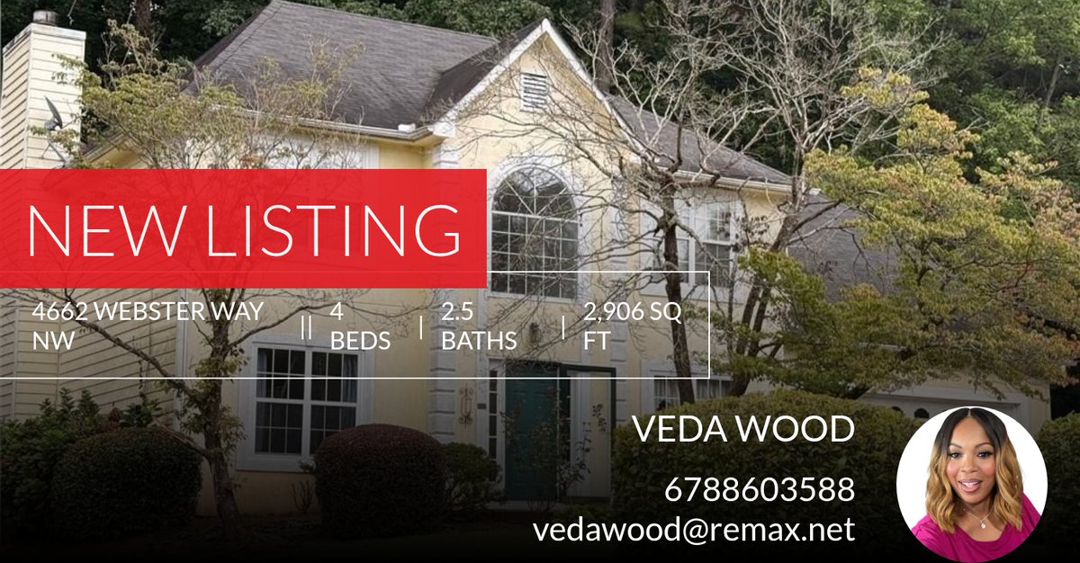vedawood's tweet photo. 📍 New Listing 📍 Take a look at this fantastic new property that just hit the market located at 4662 Webster Way Nw in Acworth. Reach out here or at 6788603588 for more information https://t.co/D55njqiVgT https://t.co/ENp02yRxGq