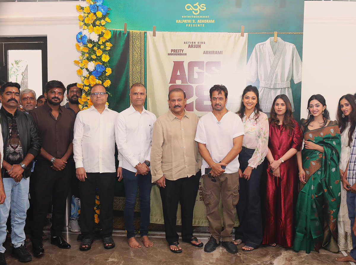 sridevisreedhar's tweet image. #AGS28 💥with the “Action King” @akarjunofficial @abhiramiact &amp;amp; @preitymukhundan , directed by @subashraj1197 ♥️

@Ags_production #KalpathiSAghoram #KalpathiSGanesh #KalpathiSSuresh
 
@archanakalpathi @aishkalpathi 
@venkat_manickam @malinavin @RaviBasrur