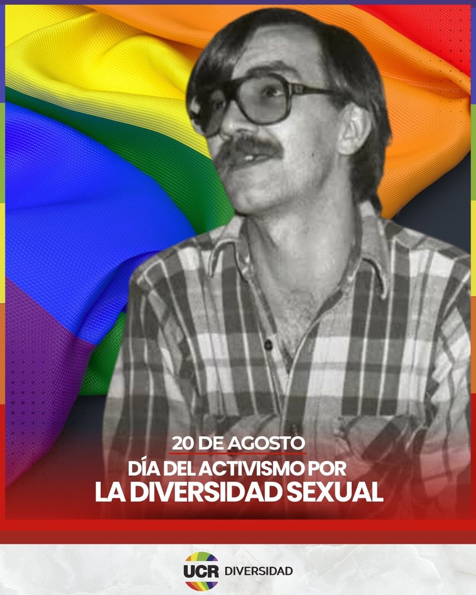 UCRDN's tweet photo. Desde UCR Diversidad Nacional recordamos y honramos a Carlos Jáuregui, pionero del movimiento LGBTIQ+ en Argentina. Su lucha nos inspira a seguir trabajando por una democracia más inclusiva, donde la igualdad y la diversidad sean pilares fundamentales.
(1/2)👇 https://t.co/zWdNCIDTGi