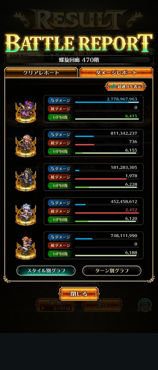 螺旋470階実装されましたね💡
セルバ🔥に、突冷弱なら冷術パ、弓パ、ケルヴィン槍ODパとかいろいろありそうですね✨
ただ、せっかく手に入れたシルバー率いる斬ODパで⚔️
まあ、鬼八さんの火力のすごいこと🤯
対ありでした！
#ロマサガRS
#螺旋470