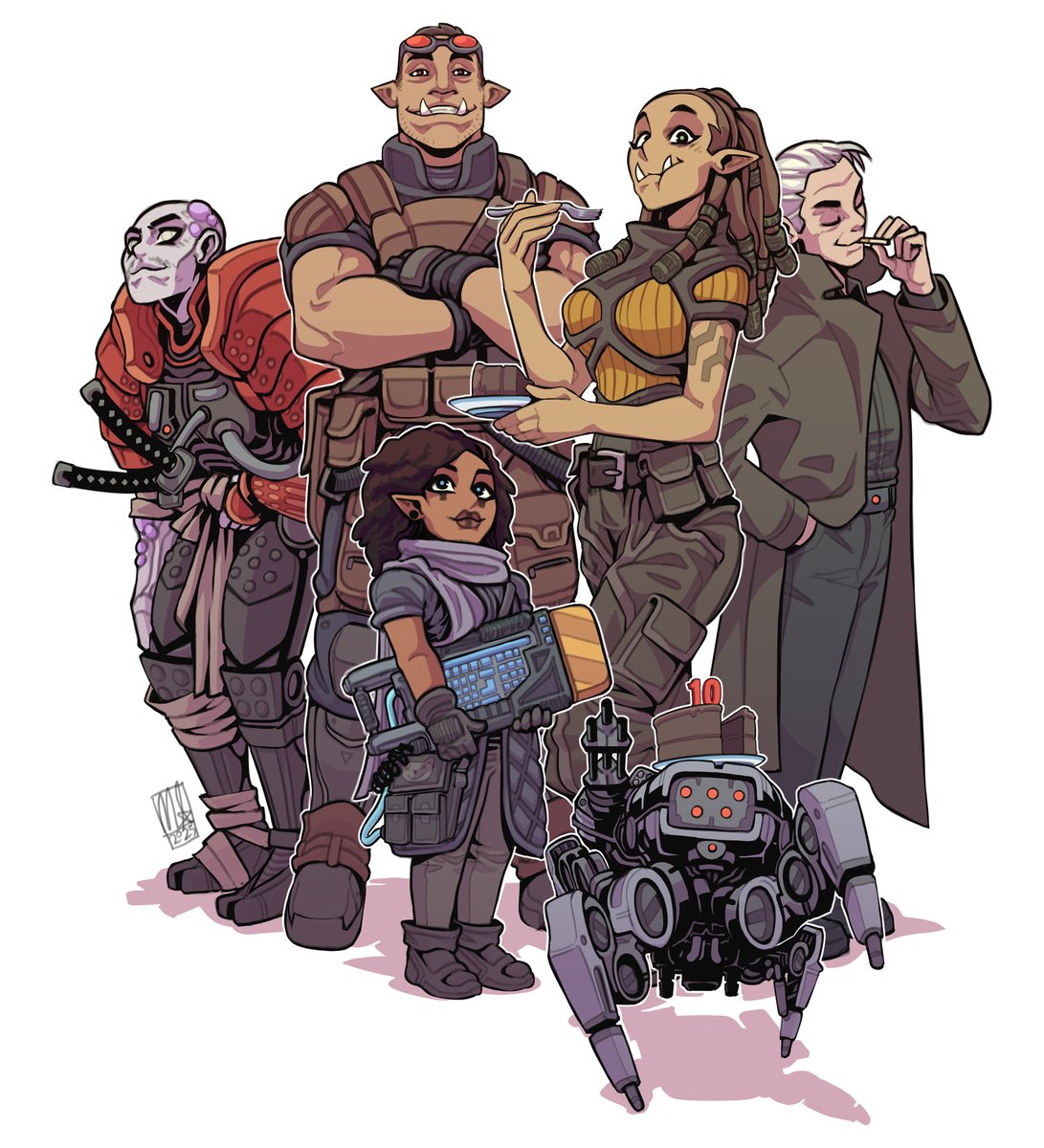 Happy ten year anniversary to <a href="/WeBeHarebrained/">Harebrained</a>'s #Shadowrun Hong Kong! #cyberpunk #fanart