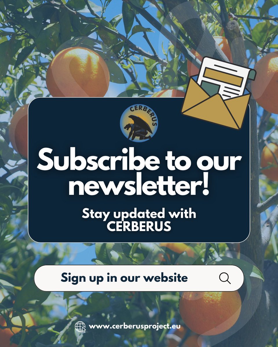 CerberusEU's tweet photo. 🌱 Smarter pest monitoring, fewer pesticides, stronger crops.
That’s what CERBERUS is building across 🇪🇸 🇮🇹 🇨🇾 with smart traps, AI, and citizen science.

📩 Stay in the loop — subscribe to our newsletter at 👉https://t.co/i80OhpUPjf

#CERBERUSproject #HorizonEurope #AgriTech https://t.co/JyBGb6pSZ5